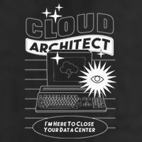 Cloud Architect Data Center 7 Panel Mesh Trucker Snapback Hat