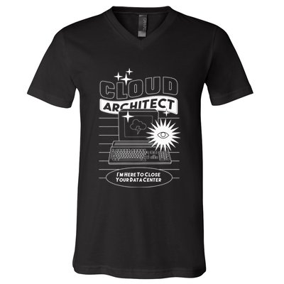 Cloud Architect Data Center V-Neck T-Shirt
