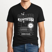 Cloud Architect Data Center V-Neck T-Shirt