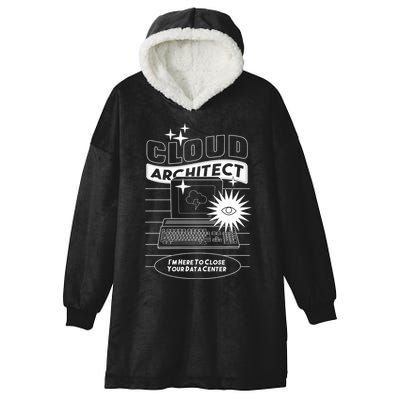 Cloud Architect Data Center Hooded Wearable Blanket