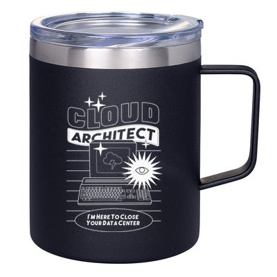 Cloud Architect Data Center 12oz Stainless Steel Coffee Mug