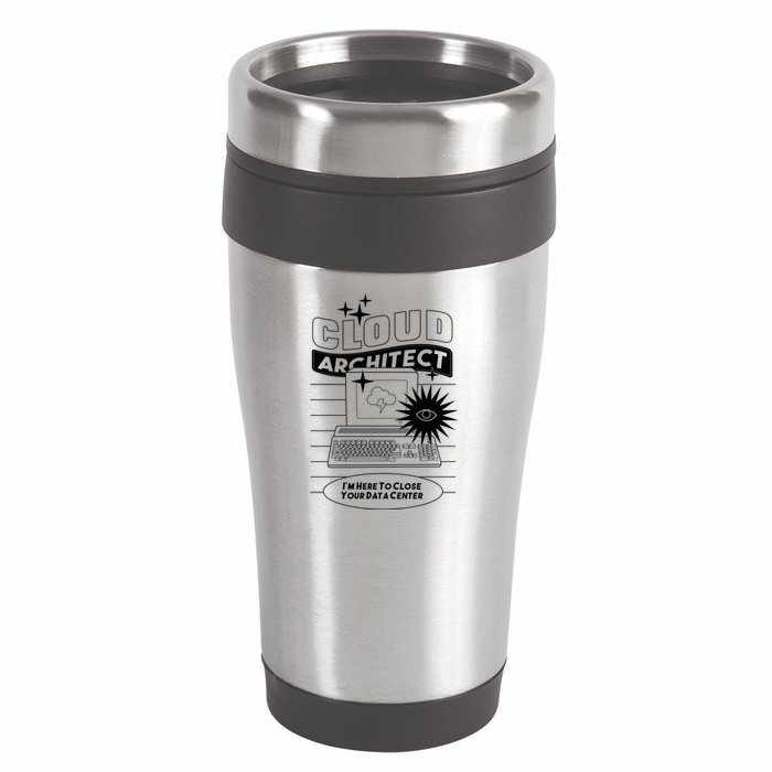 Cloud Architect Data Center 16oz Travel Tumbler