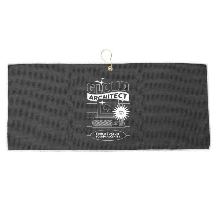 Cloud Architect Data Center Large Microfiber Waffle Golf Towel