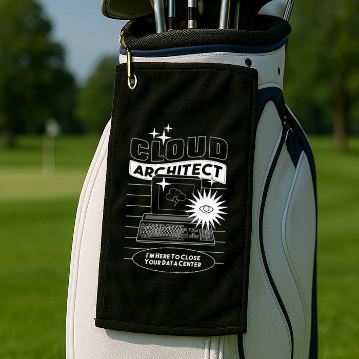 Cloud Architect Data Center Golf Towel