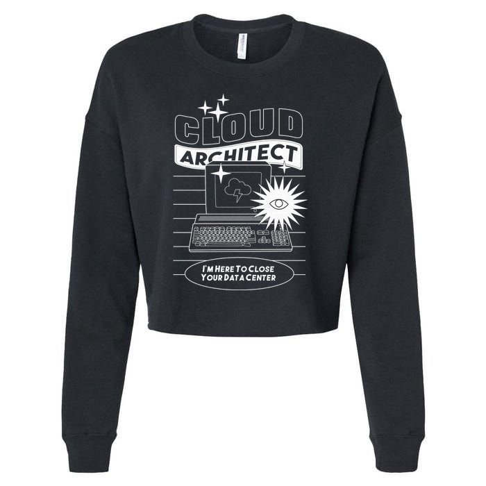 Cloud Architect Data Center Cropped Pullover Crew