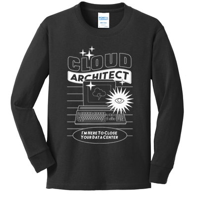 Cloud Architect Data Center Kids Long Sleeve Shirt