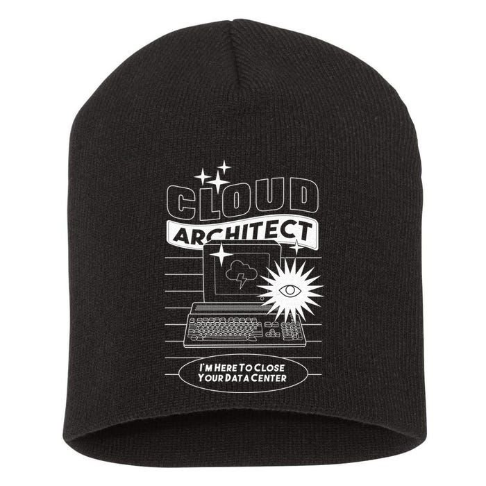 Cloud Architect Data Center Short Acrylic Beanie