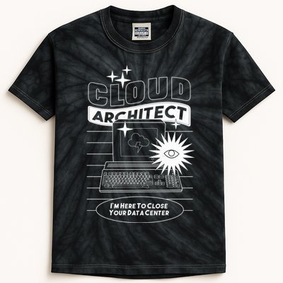 Cloud Architect Data Center Kids Tie-Dye T-Shirt