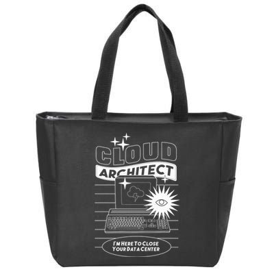 Cloud Architect Data Center Zip Tote Bag