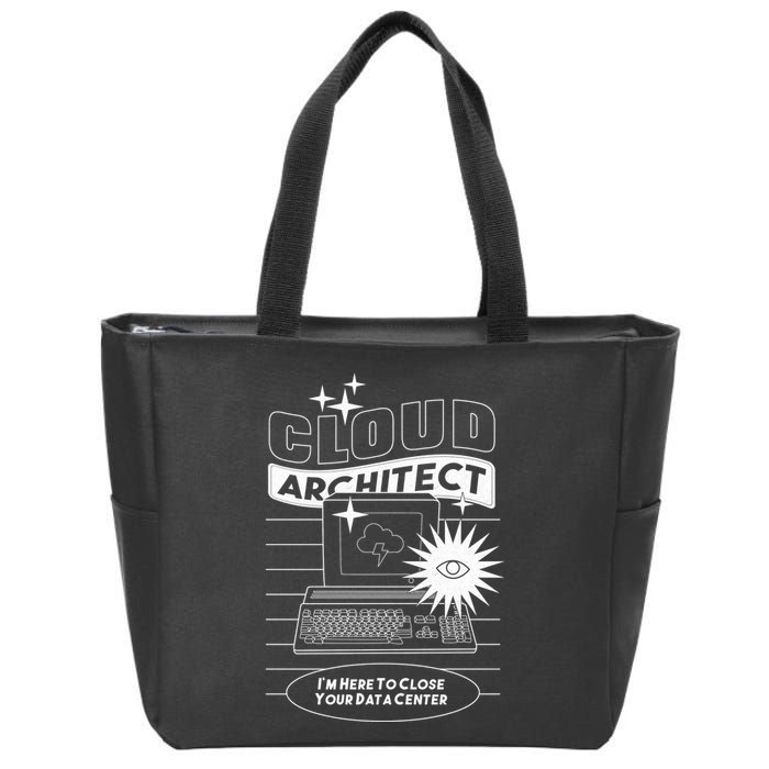 Cloud Architect Data Center Zip Tote Bag