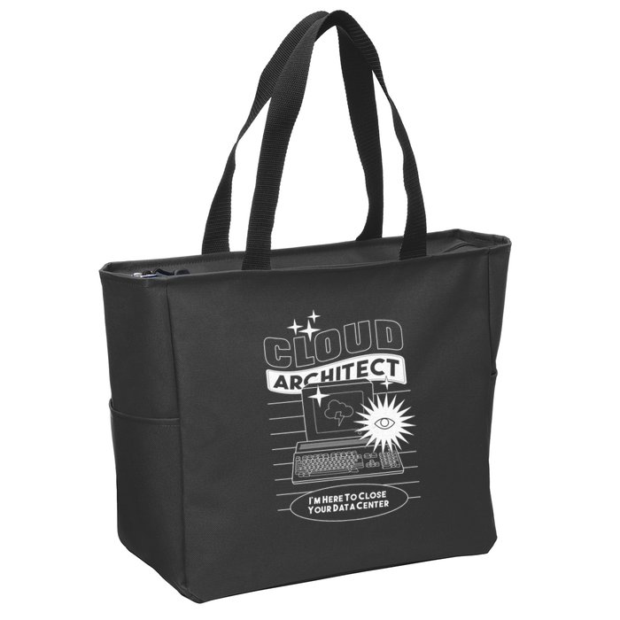 Cloud Architect Data Center Zip Tote Bag