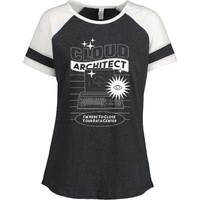 Cloud Architect Data Center Enza Ladies Jersey Colorblock Tee