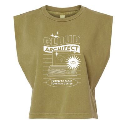 Cloud Architect Data Center Garment-Dyed Women's Muscle Tee