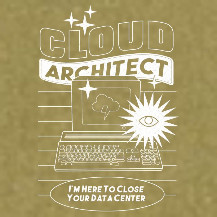 Cloud Architect Data Center Garment-Dyed Women's Muscle Tee