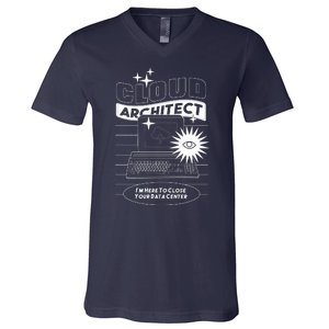 Cloud Architect Data Center V-Neck T-Shirt