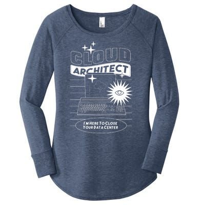 Cloud Architect Data Center Women's Perfect Tri Tunic Long Sleeve Shirt