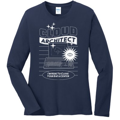 Cloud Architect Data Center Ladies Long Sleeve Shirt