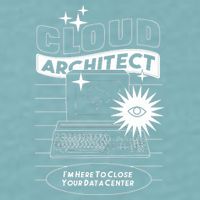 Cloud Architect Data Center Sueded Cloud Jersey T-Shirt