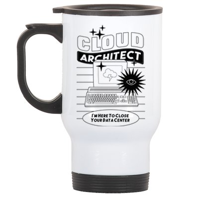 Cloud Architect Data Center Stainless Steel Travel Mug