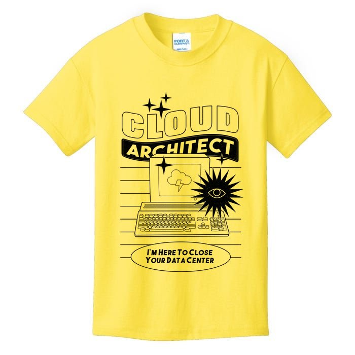Cloud Architect Data Center Kids T-Shirt