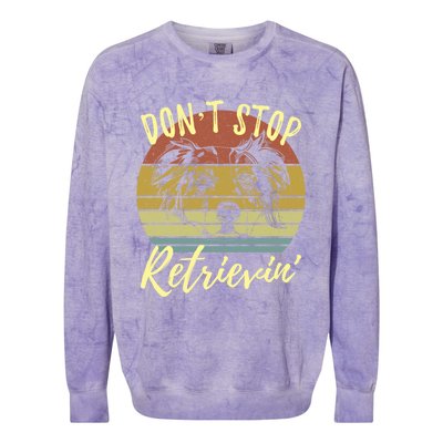 Cute Aussie Dont Stop Retrievin Australian Shepherd Lovers Gift Colorblast Crewneck Sweatshirt