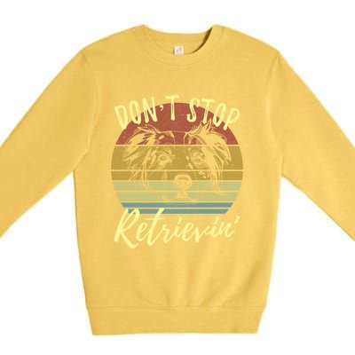 Cute Aussie Dont Stop Retrievin Australian Shepherd Lovers Gift Premium Crewneck Sweatshirt