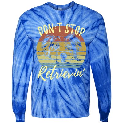 Cute Aussie Dont Stop Retrievin Australian Shepherd Lovers Gift Tie-Dye Long Sleeve Shirt