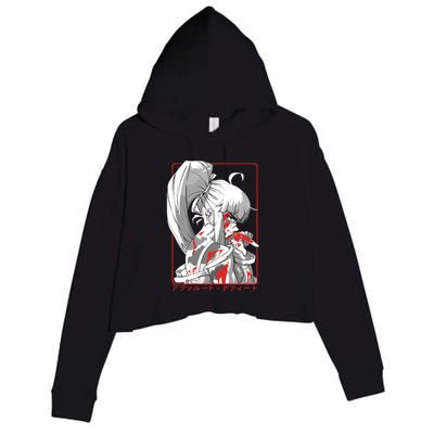Crow Absolute Defeat Crop Fleece Hoodie