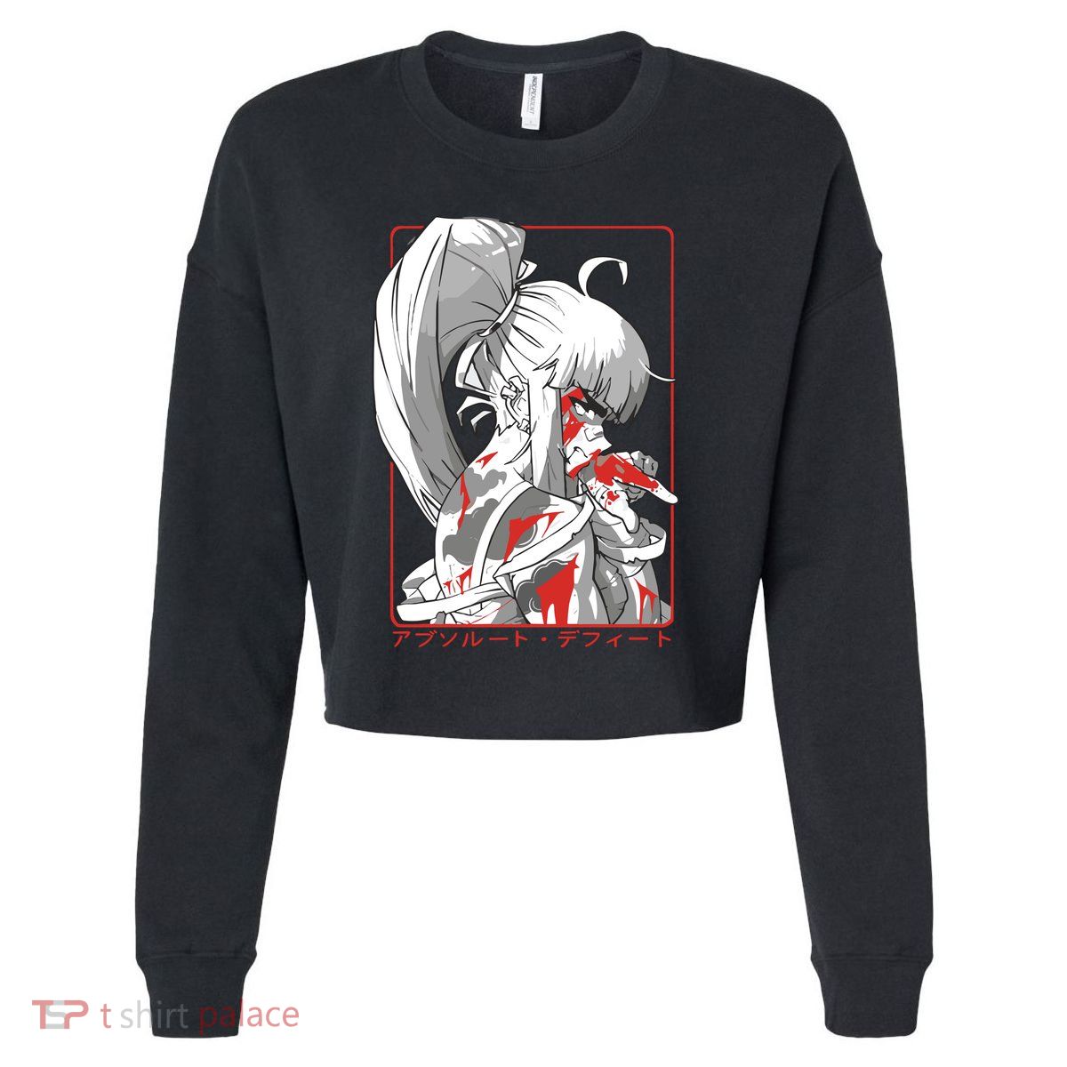 Crow Absolute Defeat Cropped Pullover Crew