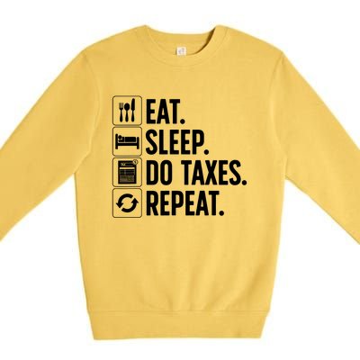 Cute Accountant Design For Men Women Accountant Accounting Premium Crewneck Sweatshirt