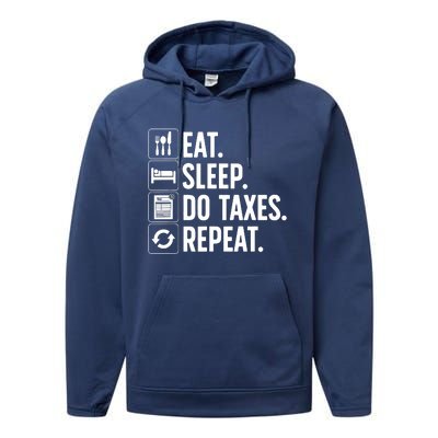 Cute Accountant Design For Men Women Accountant Accounting Performance Fleece Hoodie