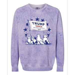 Cats And Dogs For Trump Vance Colorblast Crewneck Sweatshirt