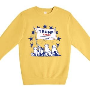 Cats And Dogs For Trump Vance Premium Crewneck Sweatshirt