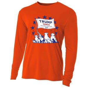 Cats And Dogs For Trump Vance Cooling Performance Long Sleeve Crew