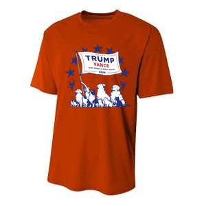 Cats And Dogs For Trump Vance Performance Sprint T-Shirt