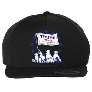 Cats And Dogs For Trump Vance Wool Snapback Cap