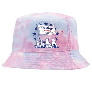 Cats And Dogs For Trump Vance Tie-Dyed Bucket Hat