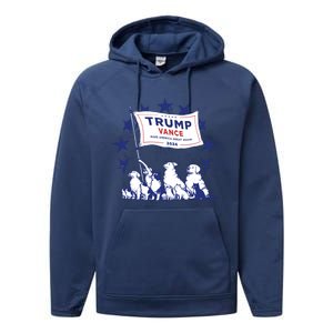 Cats And Dogs For Trump Vance Performance Fleece Hoodie