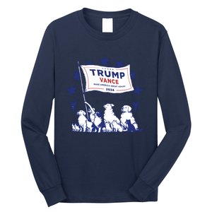 Cats And Dogs For Trump Vance Long Sleeve Shirt