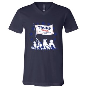 Cats And Dogs For Trump Vance V-Neck T-Shirt