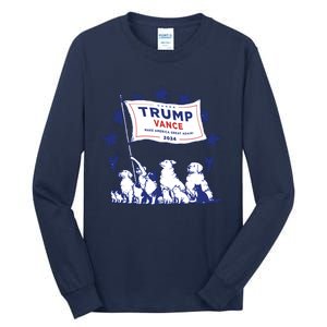 Cats And Dogs For Trump Vance Tall Long Sleeve T-Shirt