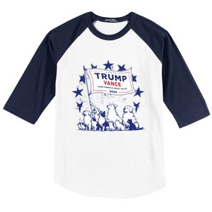 Cats And Dogs For Trump Vance Baseball Sleeve Shirt