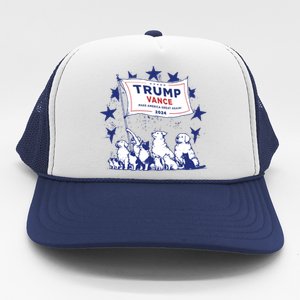 Cats And Dogs For Trump Vance Trucker Hat