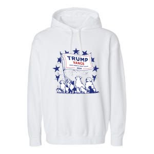 Cats And Dogs For Trump Vance Garment-Dyed Fleece Hoodie