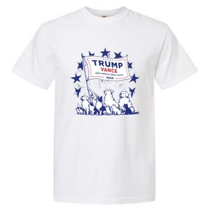 Cats And Dogs For Trump Vance Garment-Dyed Heavyweight T-Shirt