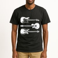 Cool Artistic Design For Guitar Players & Guitarists Unique Tall T-Shirt