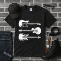 Cool Artistic Design For Guitar Players & Guitarists Unique Tall T-Shirt