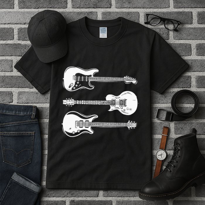 Cool Artistic Design For Guitar Players & Guitarists Unique Tall T-Shirt