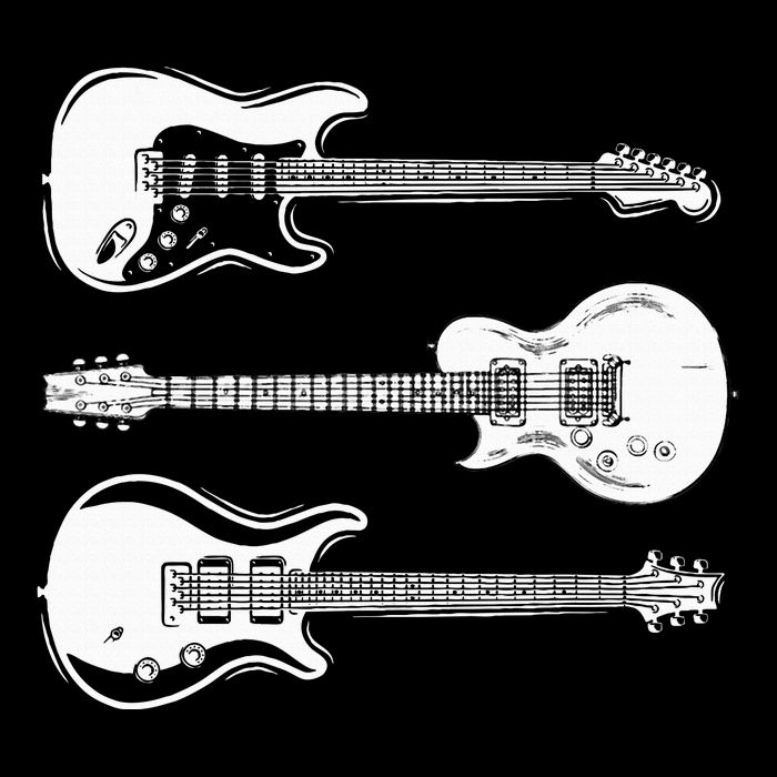 Cool Artistic Design For Guitar Players & Guitarists Unique Tall T-Shirt