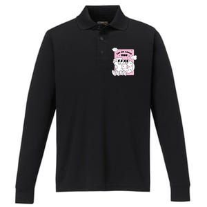 Coffee And Donut Retro Cartoon Food Valentine's Day Cute Gift Performance Long Sleeve Polo